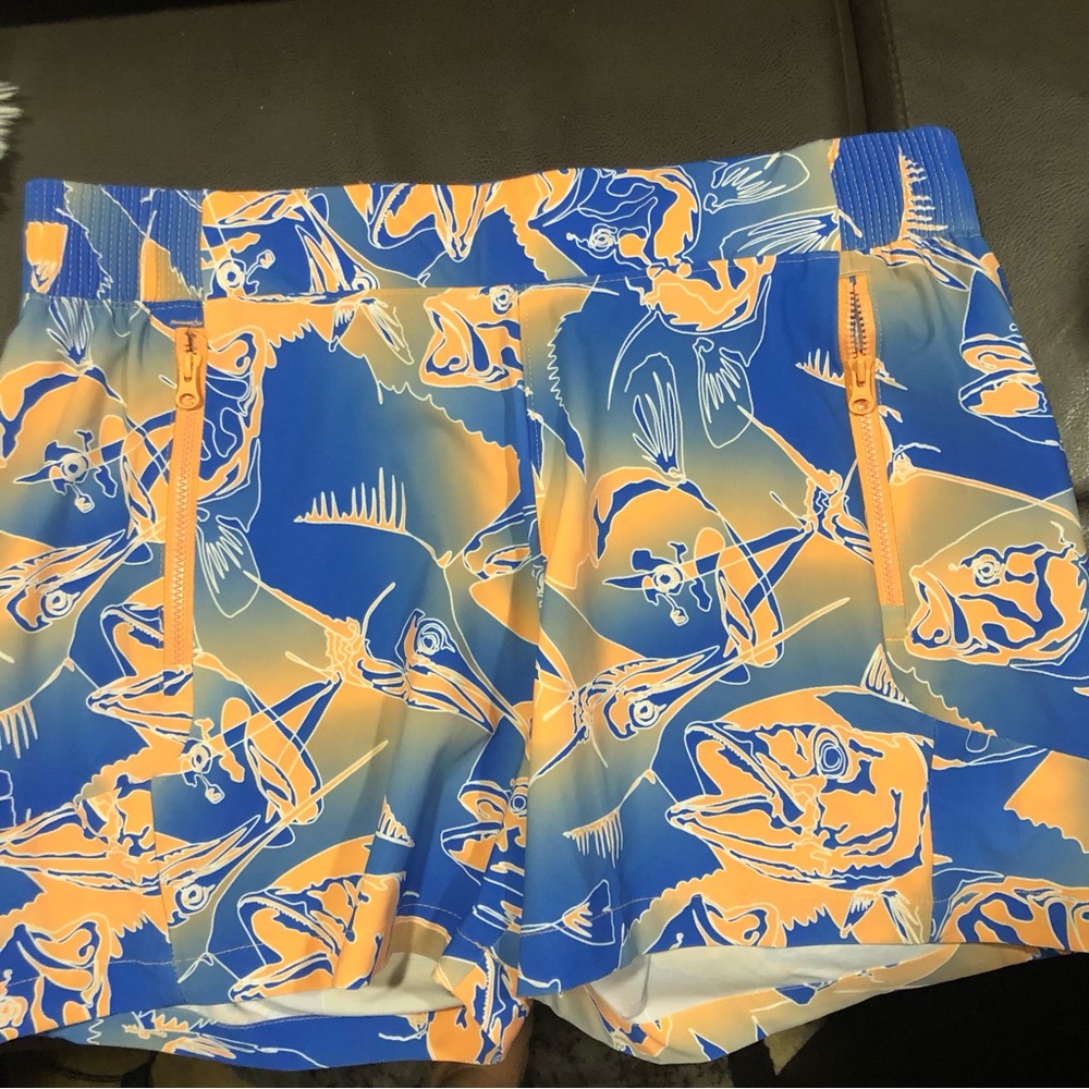 NWOT Columbia Polyester Elastane No Wrinkle Pull On Beach Shorts Zip Poc…